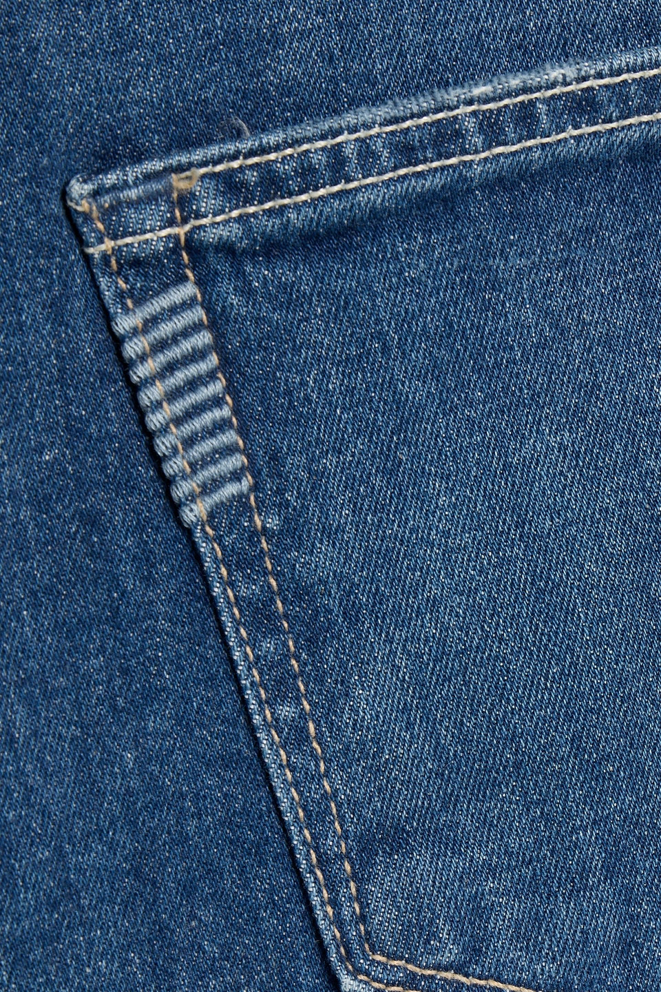 Paige Leenah Ankle Distressed High-rise Wide-leg Jeans In Blue