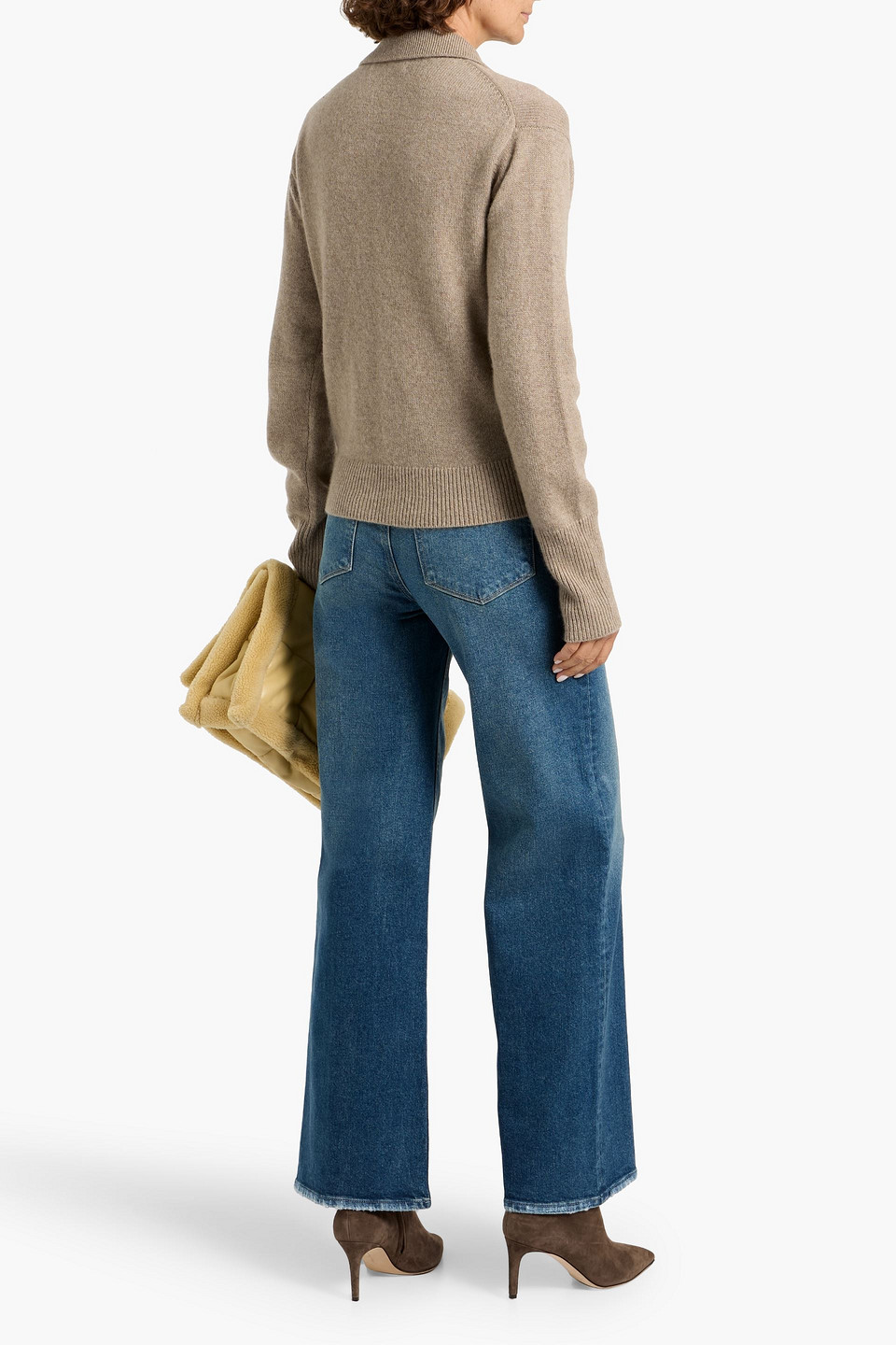 Paige Sasha Faded High-rise Wide-leg Jeans In Blue