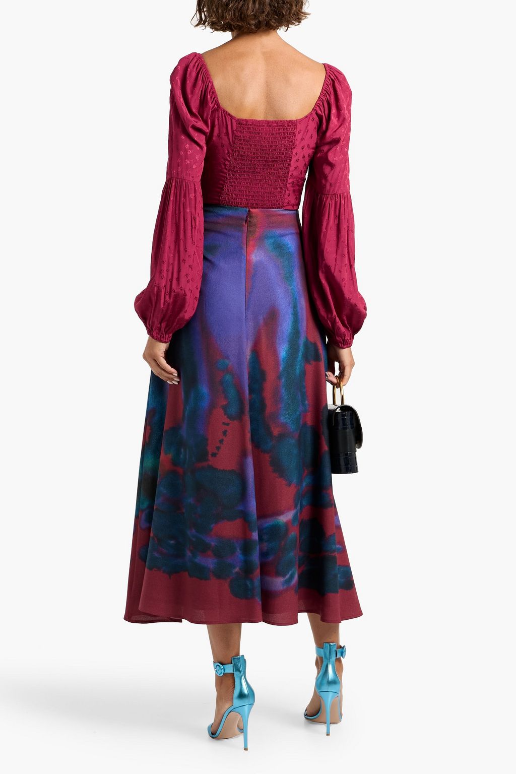 PAIGE Sydnee floral-jacquard top