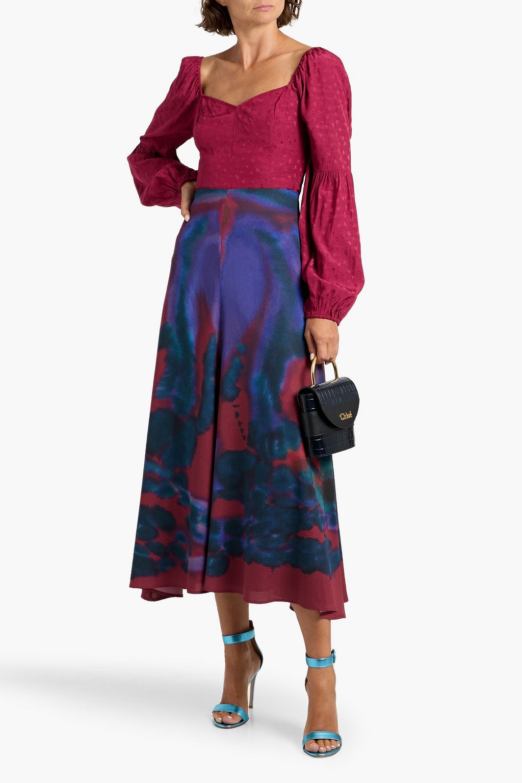 PAIGE Sydnee floral-jacquard top