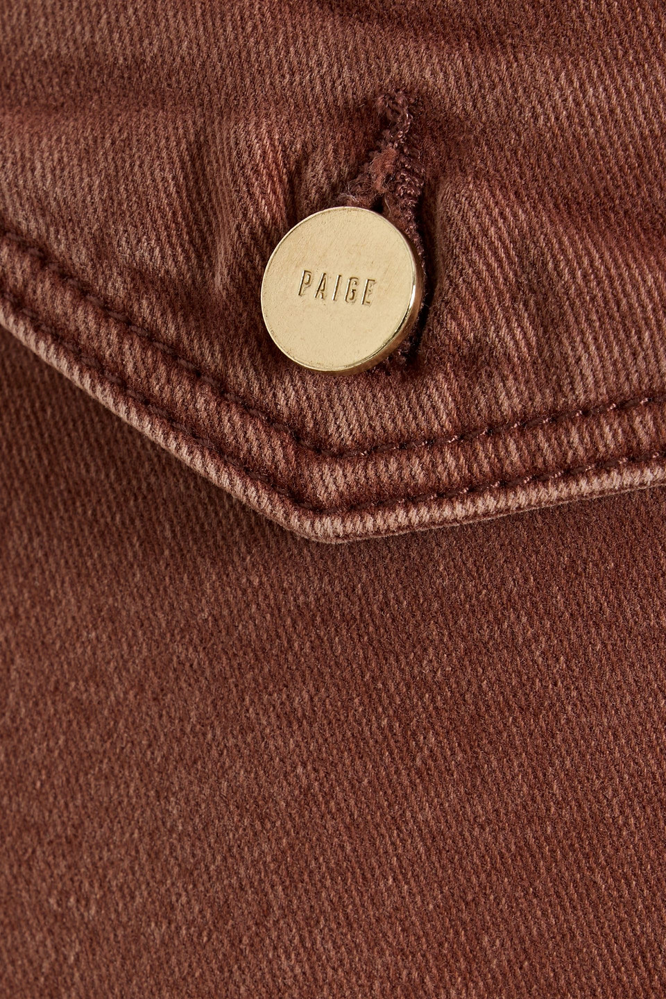Paige Alexis High-rise Cargo Jeans In Brown