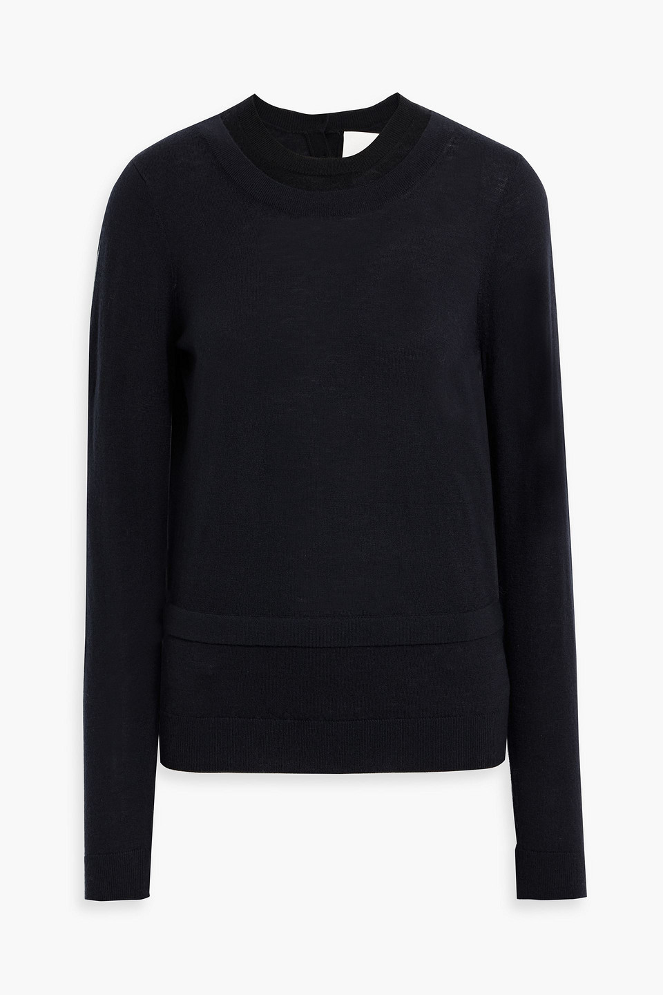 3.1 Phillip Lim Cutout Wool-blend Sweater In Black