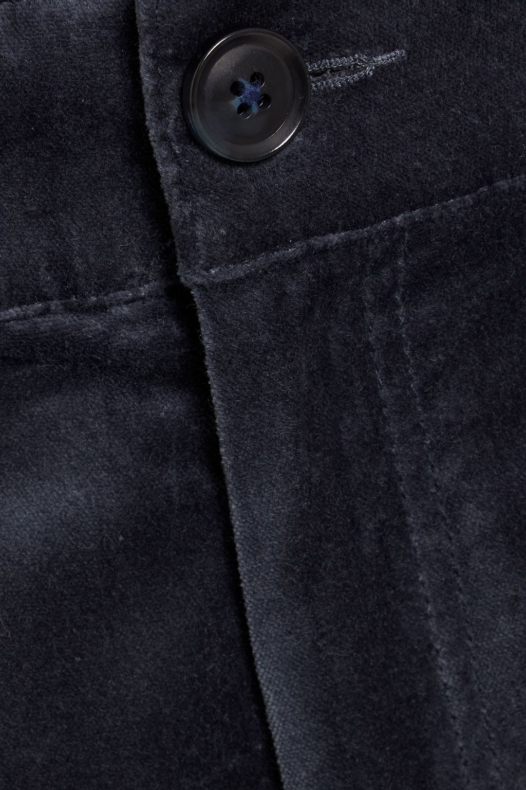 PAIGE Sasha cotton-blend velvet straight-leg pants