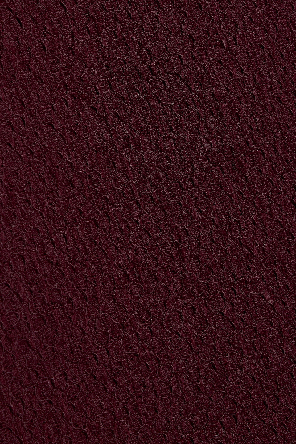 Frame Mesh Lace Turtleneck In Deep Burgundy In Burgundy