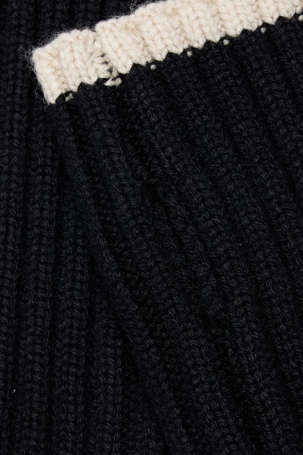 TOTEME Ribbed wool fingerless gloves