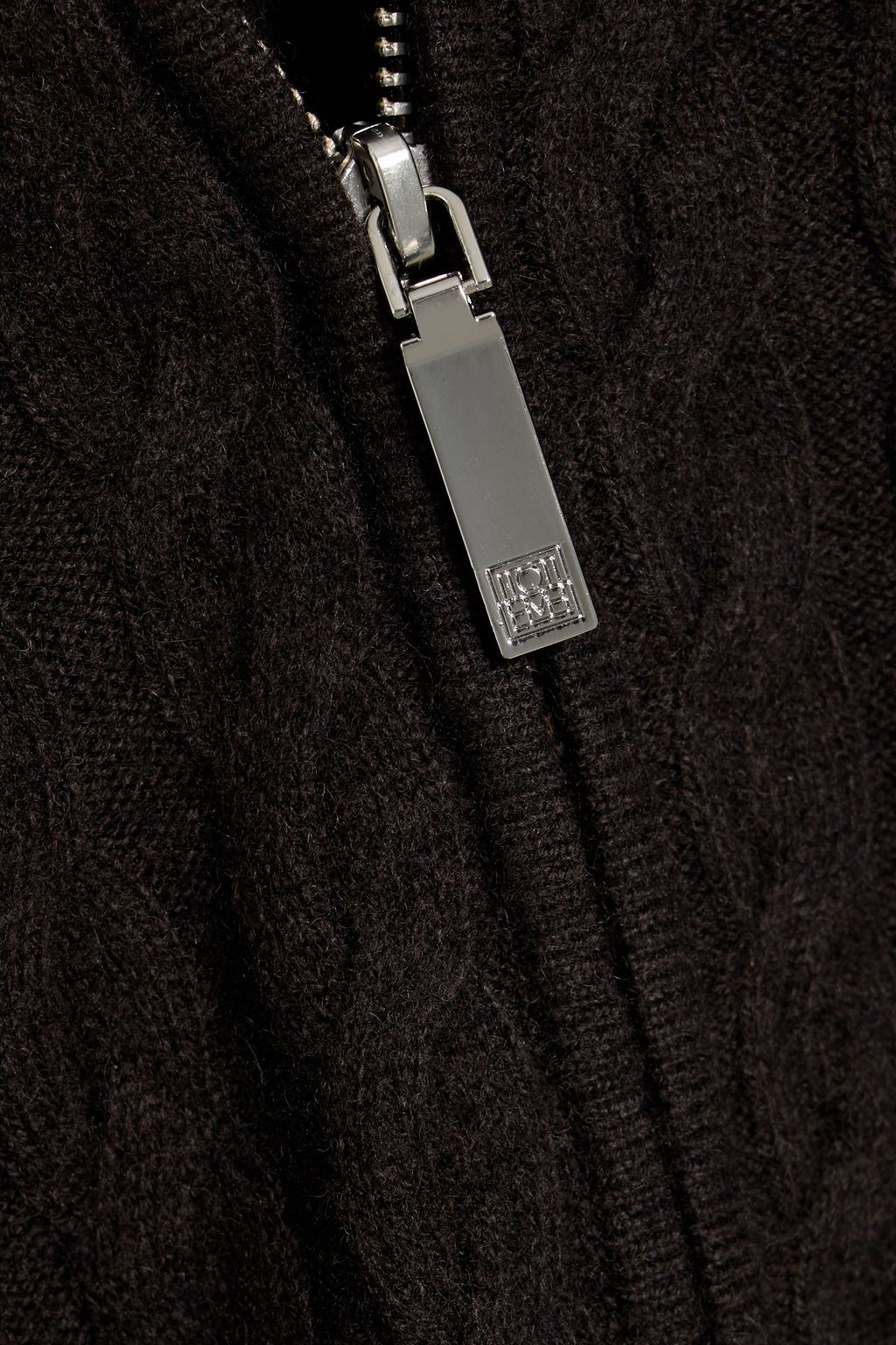 TOTEME Cable-knit wool and cashmere-blend hoodie
