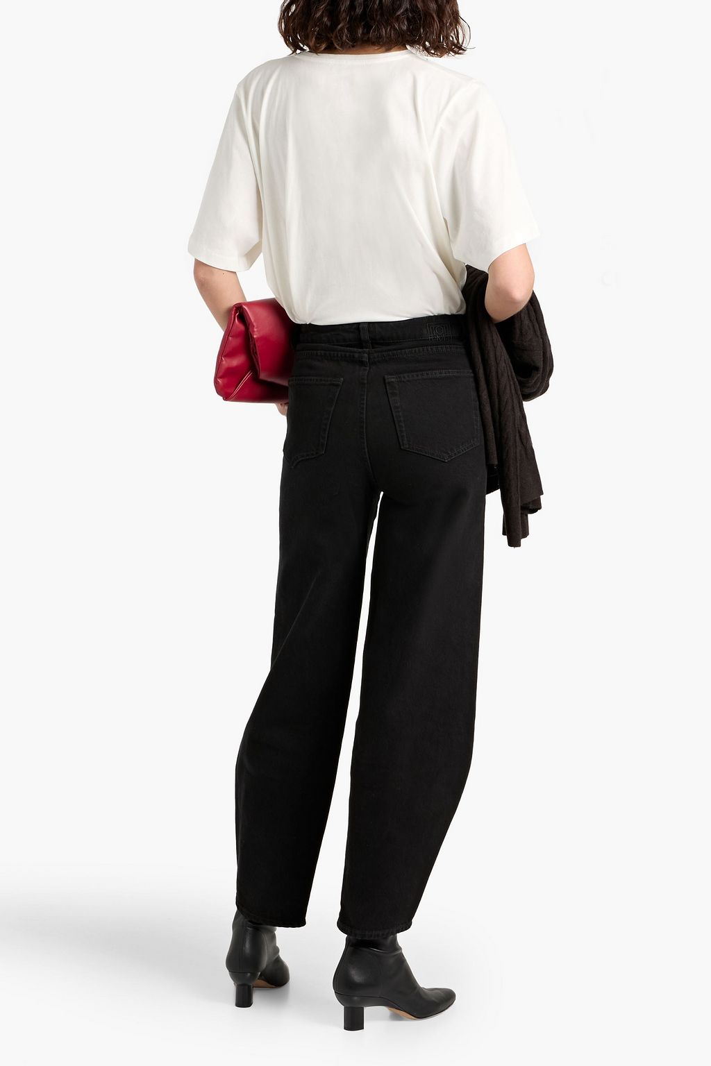 TOTEME High-rise barrel-leg jeans