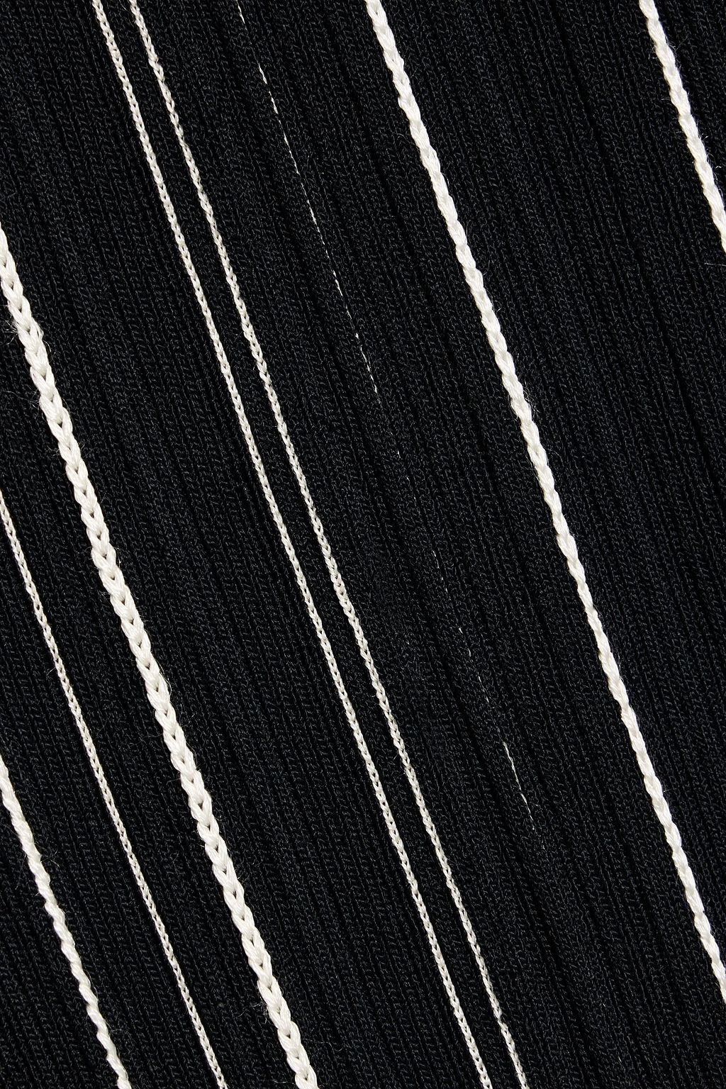 TOTEME Striped ribbed-knit maxi dress