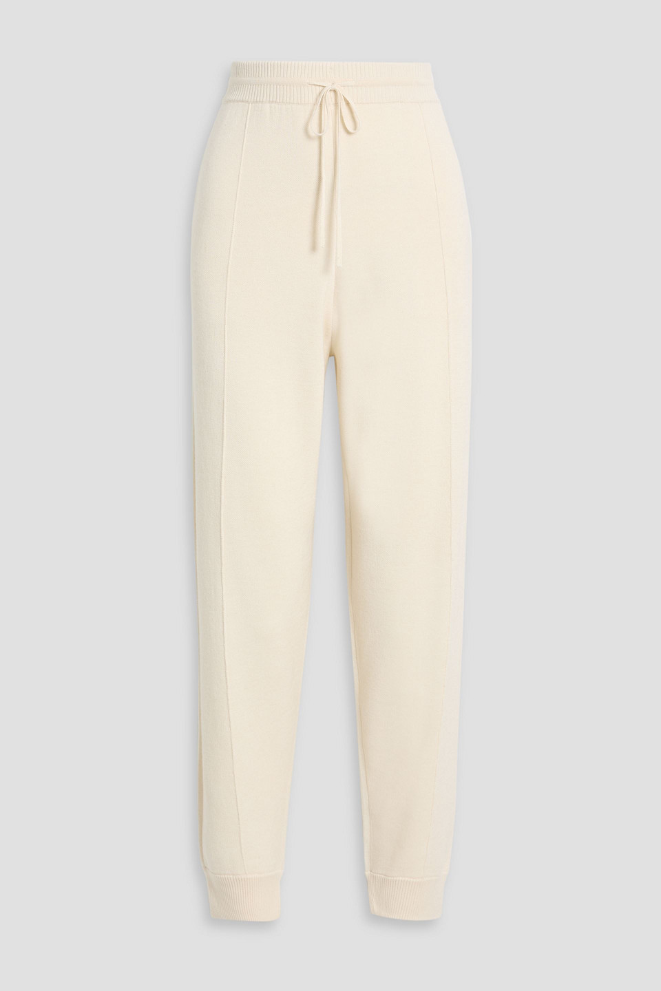toteme - knitted track pants - white - m