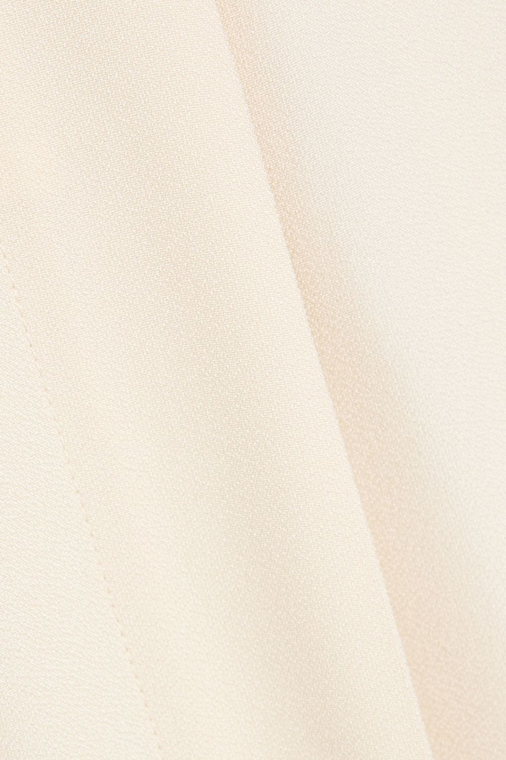 TOTEME Pleated crepe-satin maxi wrap skirt