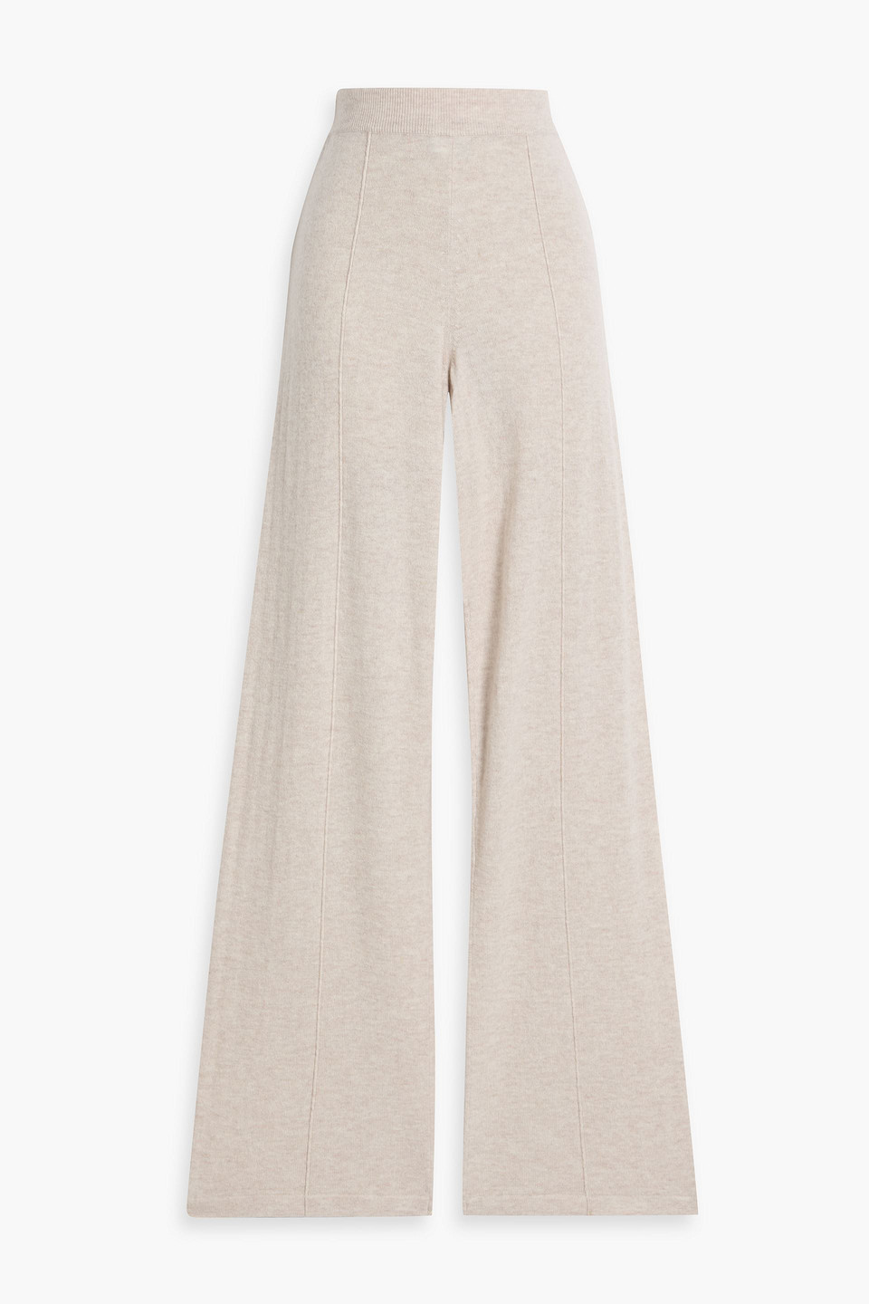 Chinti & Parker Wool And Cashmere-blend Wide-leg Pants In Nude