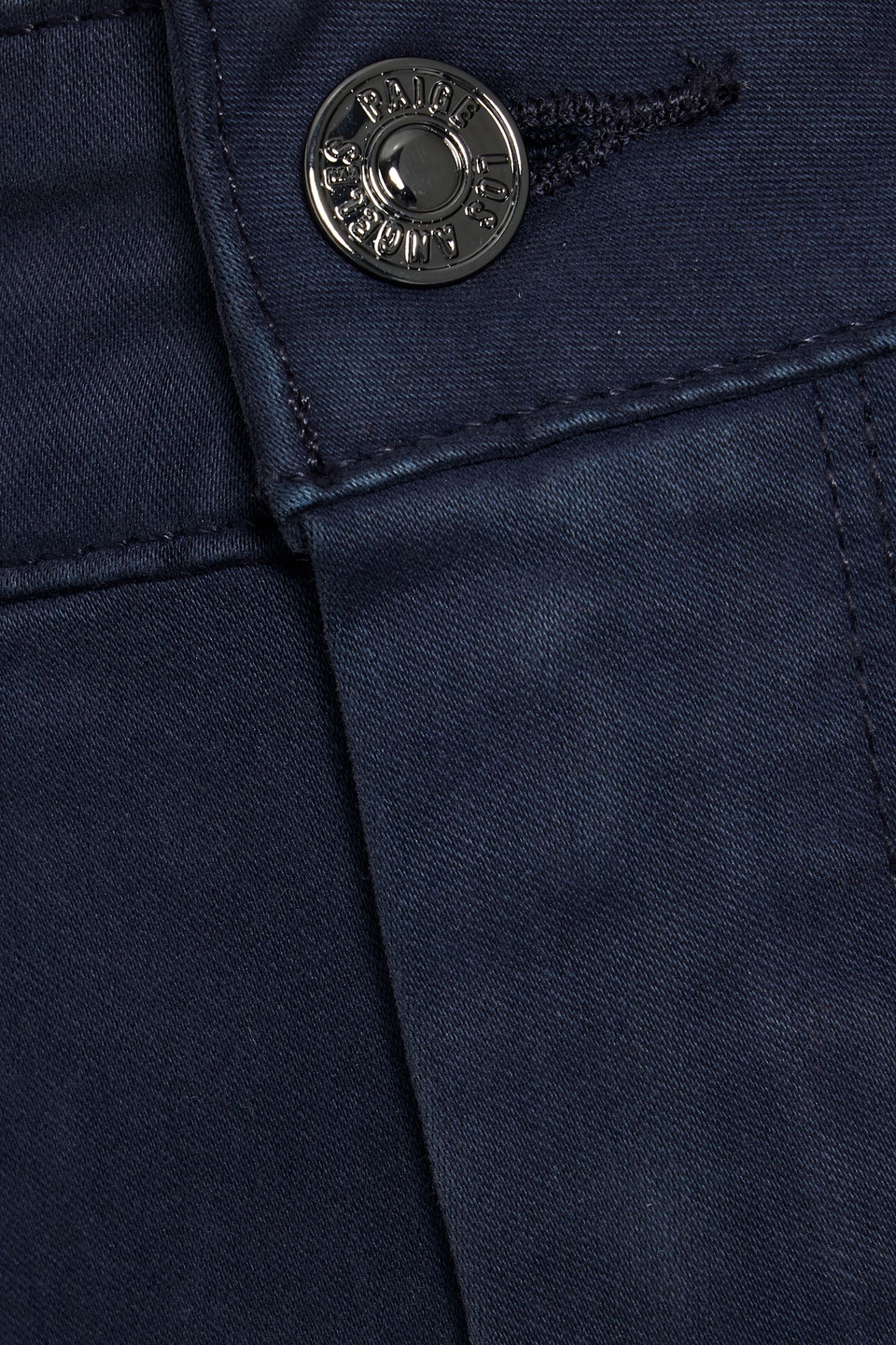 Paige Sasha Twill Wide-leg Pants In Blue