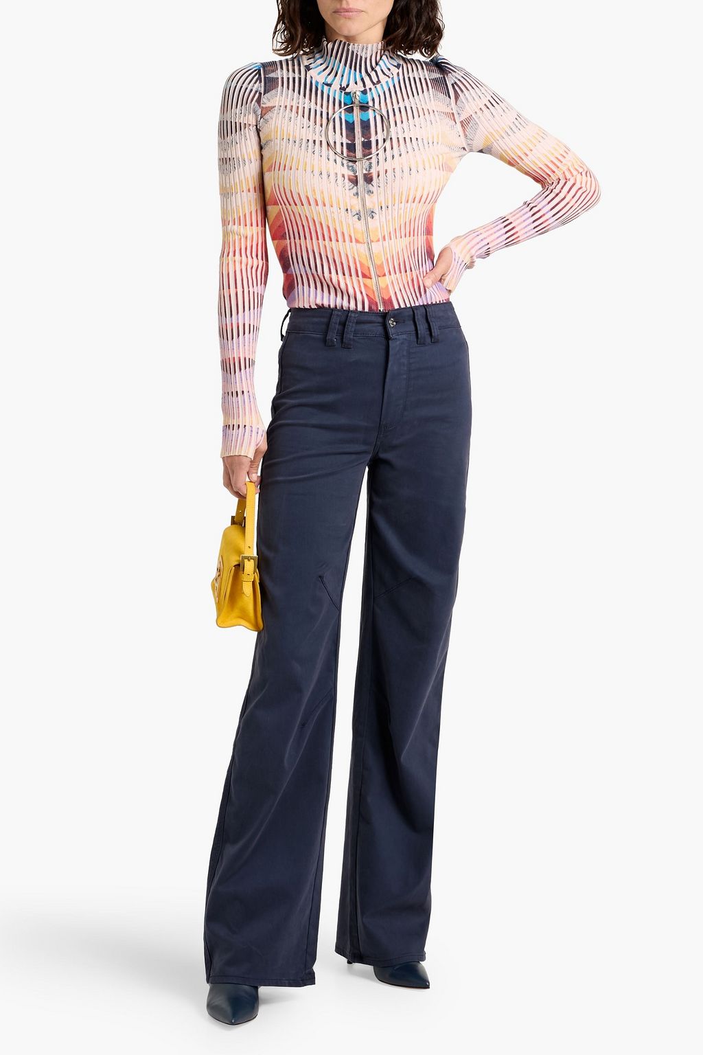 PAIGE Sasha twill wide-leg pants