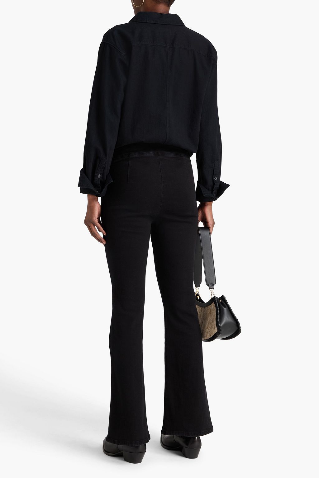 FRAME Jetset high-rise flared jeans