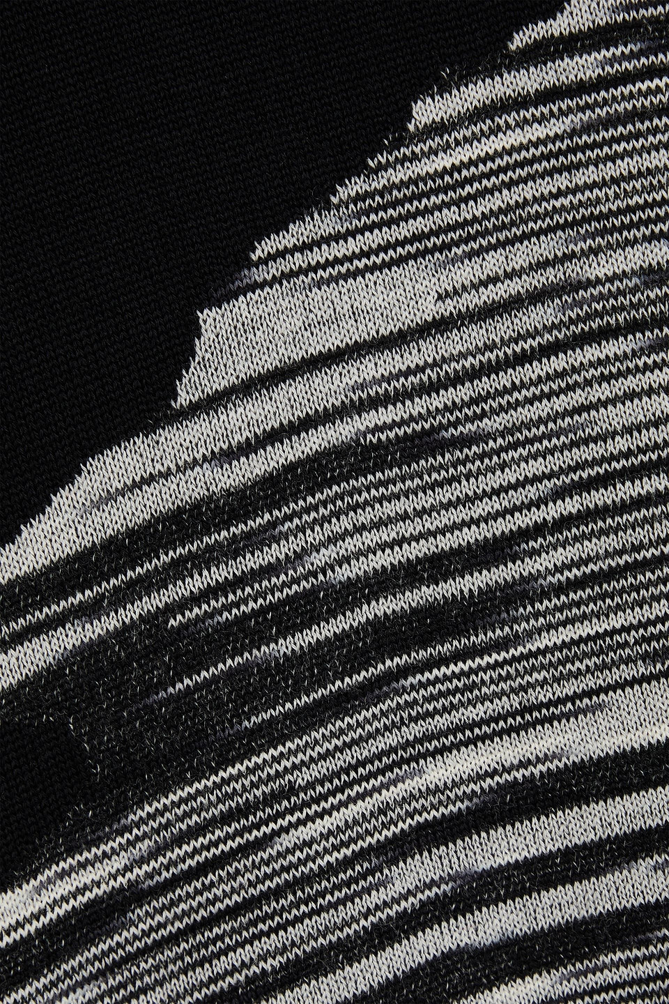 Missoni Space-dyed Wool Mini Dress In Black