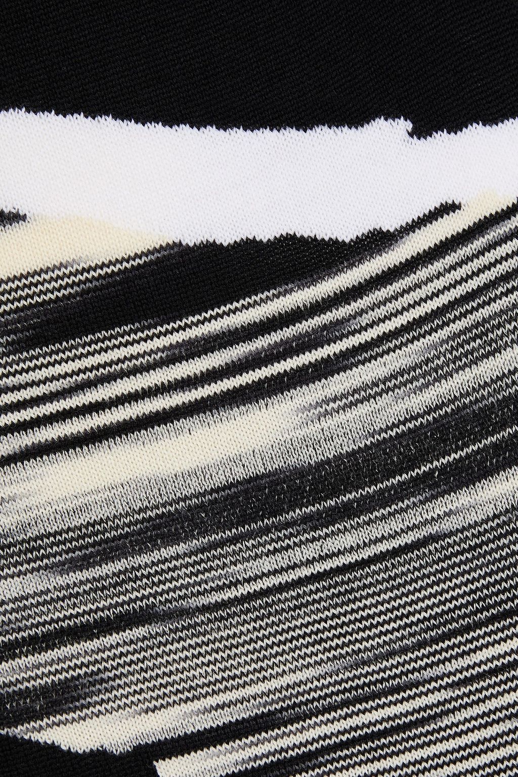 MISSONI Intarsia wool skirt