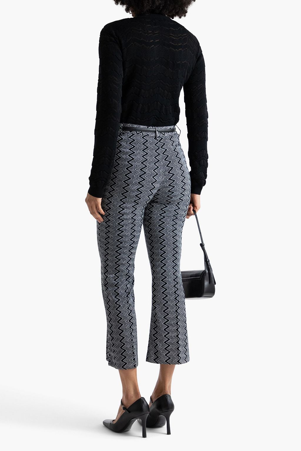 MISSONI Crochet-knit turtleneck sweater