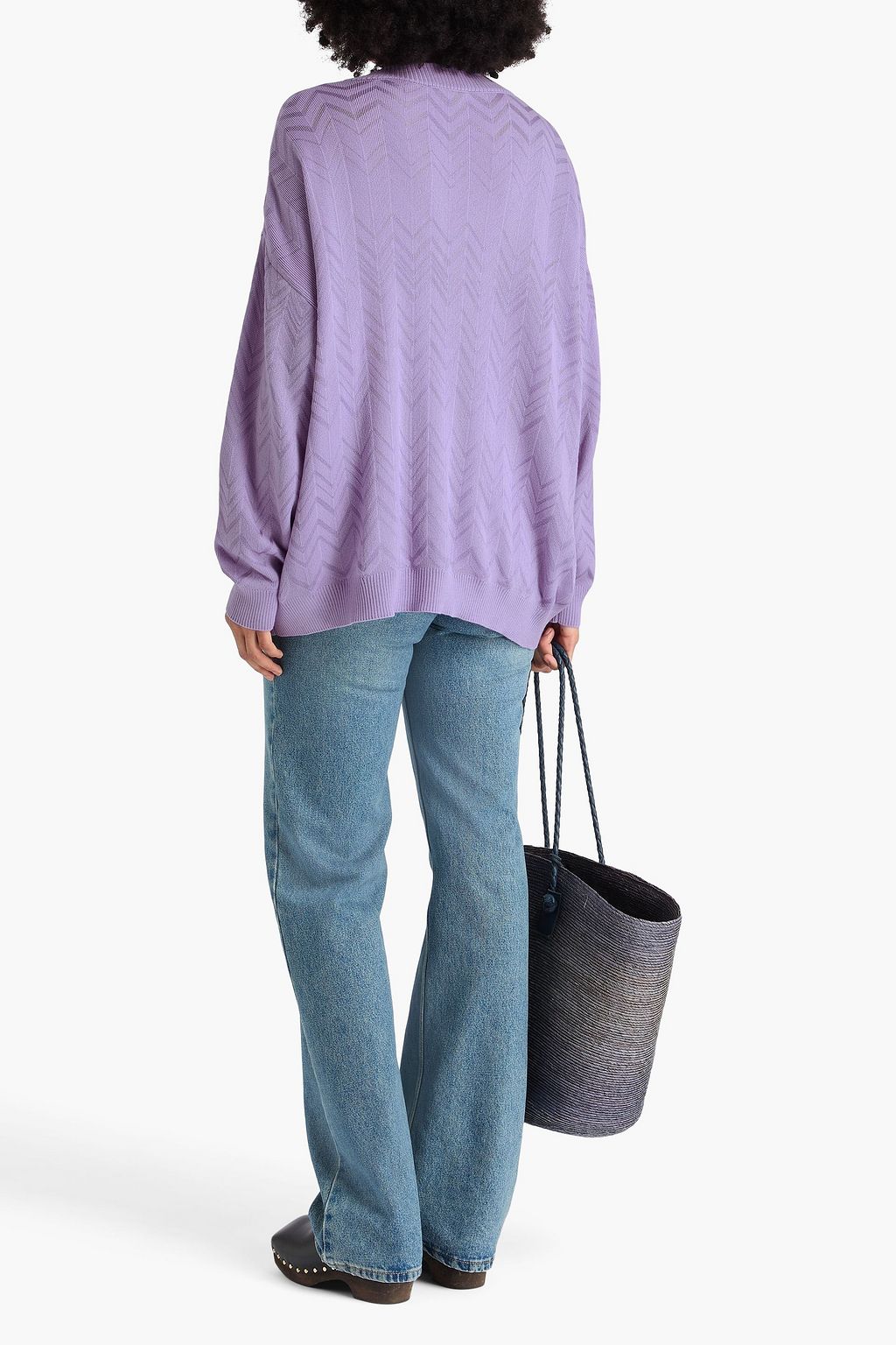 MISSONI Crochet-knit wool-blend sweater