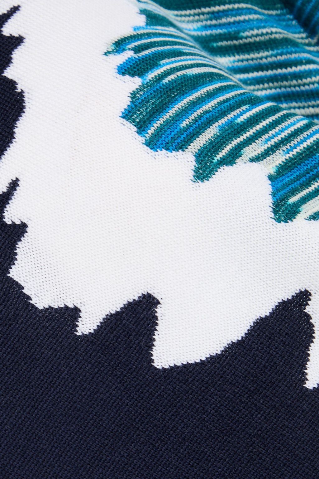 MISSONI Intarsia wool turtleneck sweater