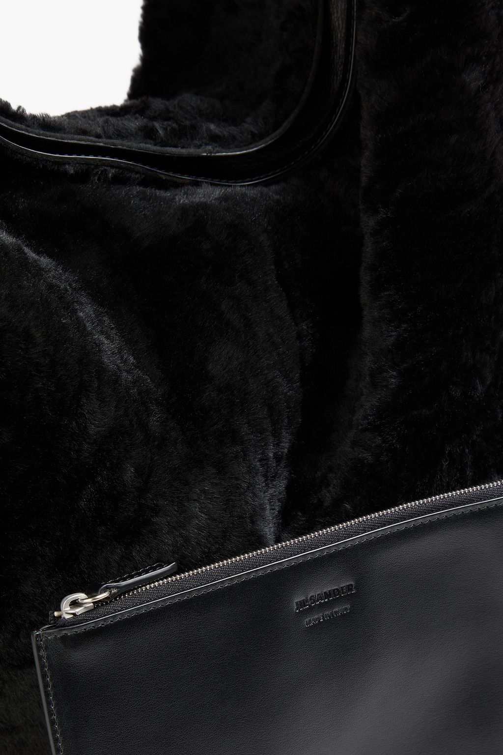 JIL SANDER Shearling tote