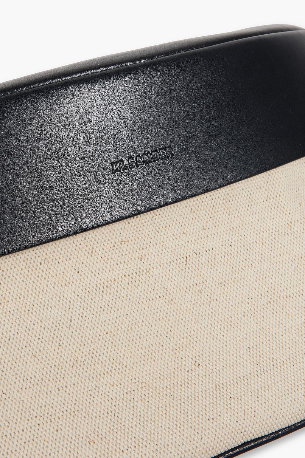 JIL SANDER Canvas and leather belt bag