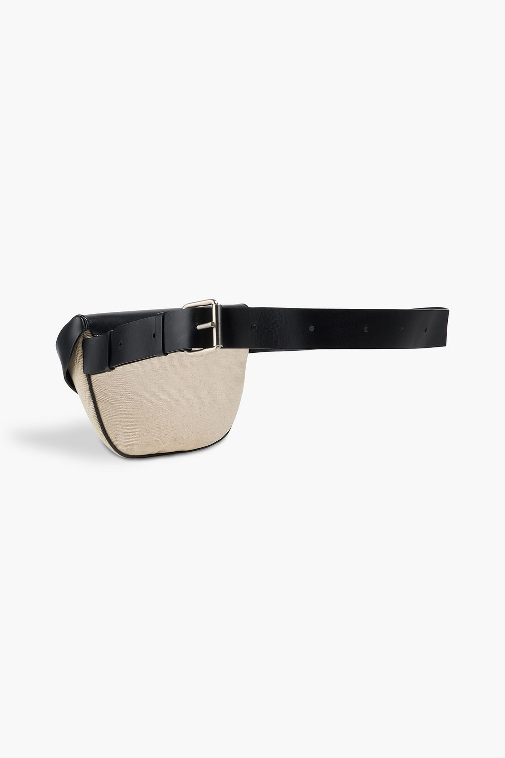JIL SANDER Canvas and leather belt bag