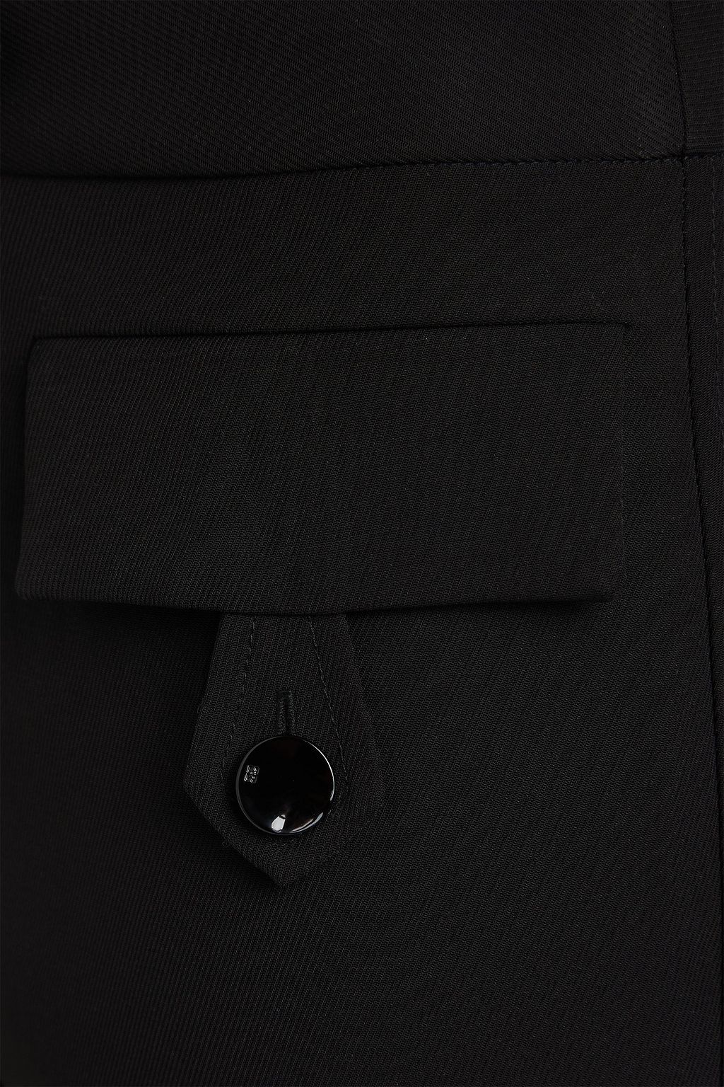 GANNI Twill slim-leg pants