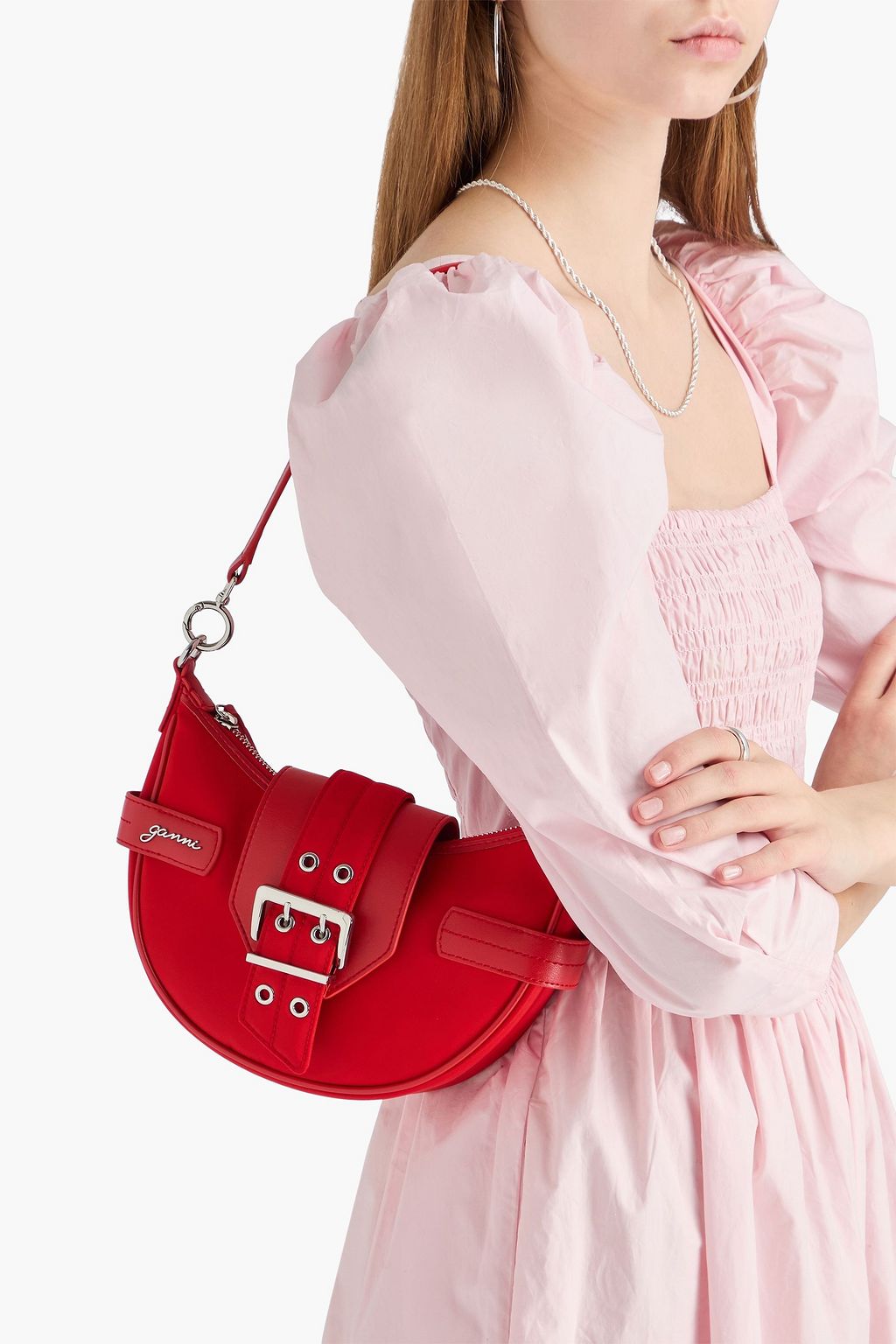 GANNI シェル ショルダーバッグ
