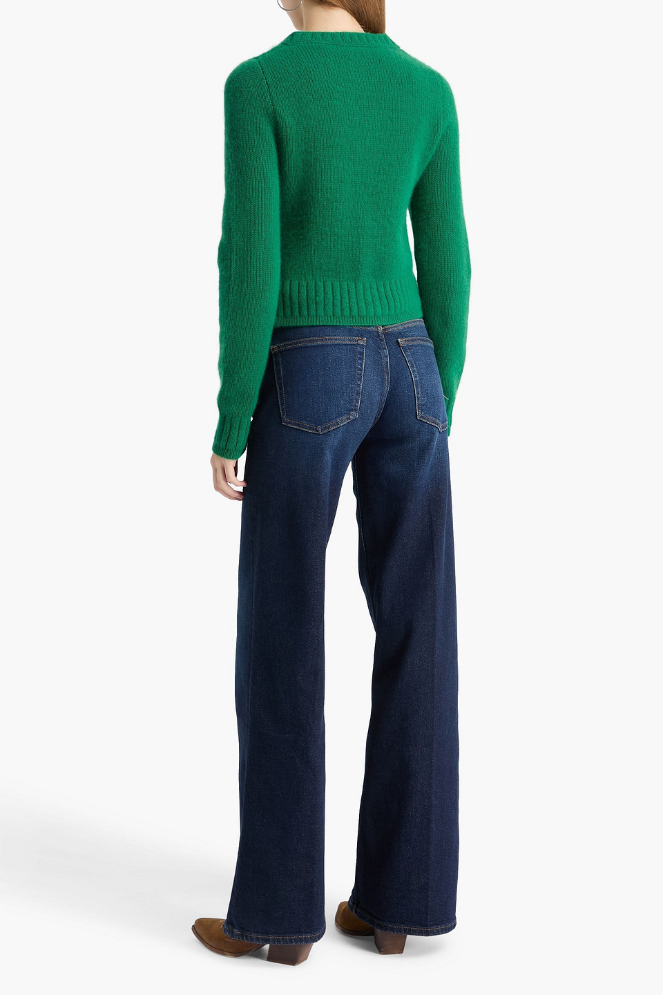 Re/done Cashmere Cardigan In Multi