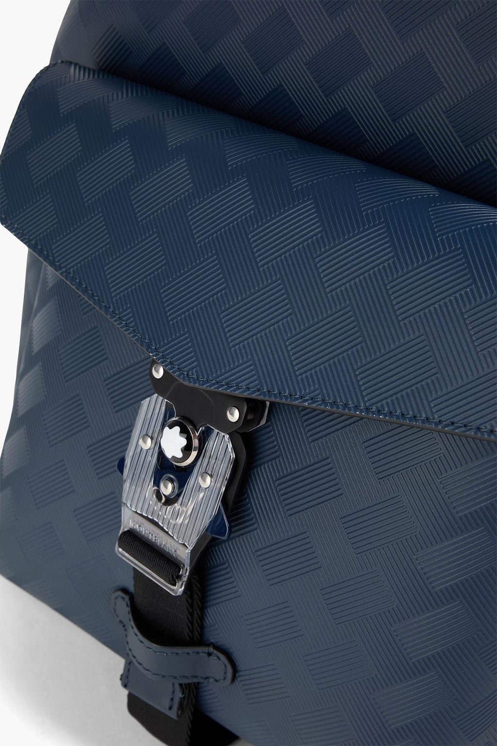 MONTBLANC حقيبة ظهر "إكستريم 3.0" من الجلد الصناعي بملمس نافر والشبك