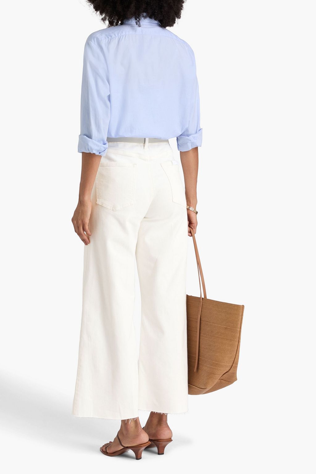 FRAME Le Palazzo high-rise wide-leg jeans