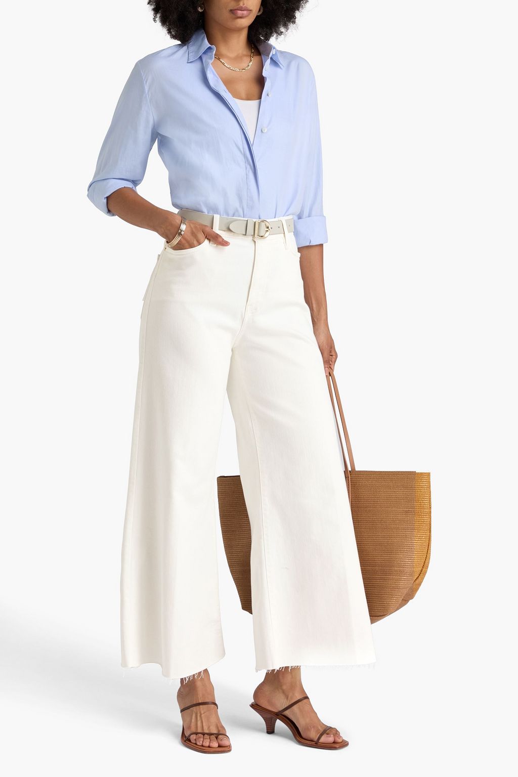 FRAME Le Palazzo high-rise wide-leg jeans