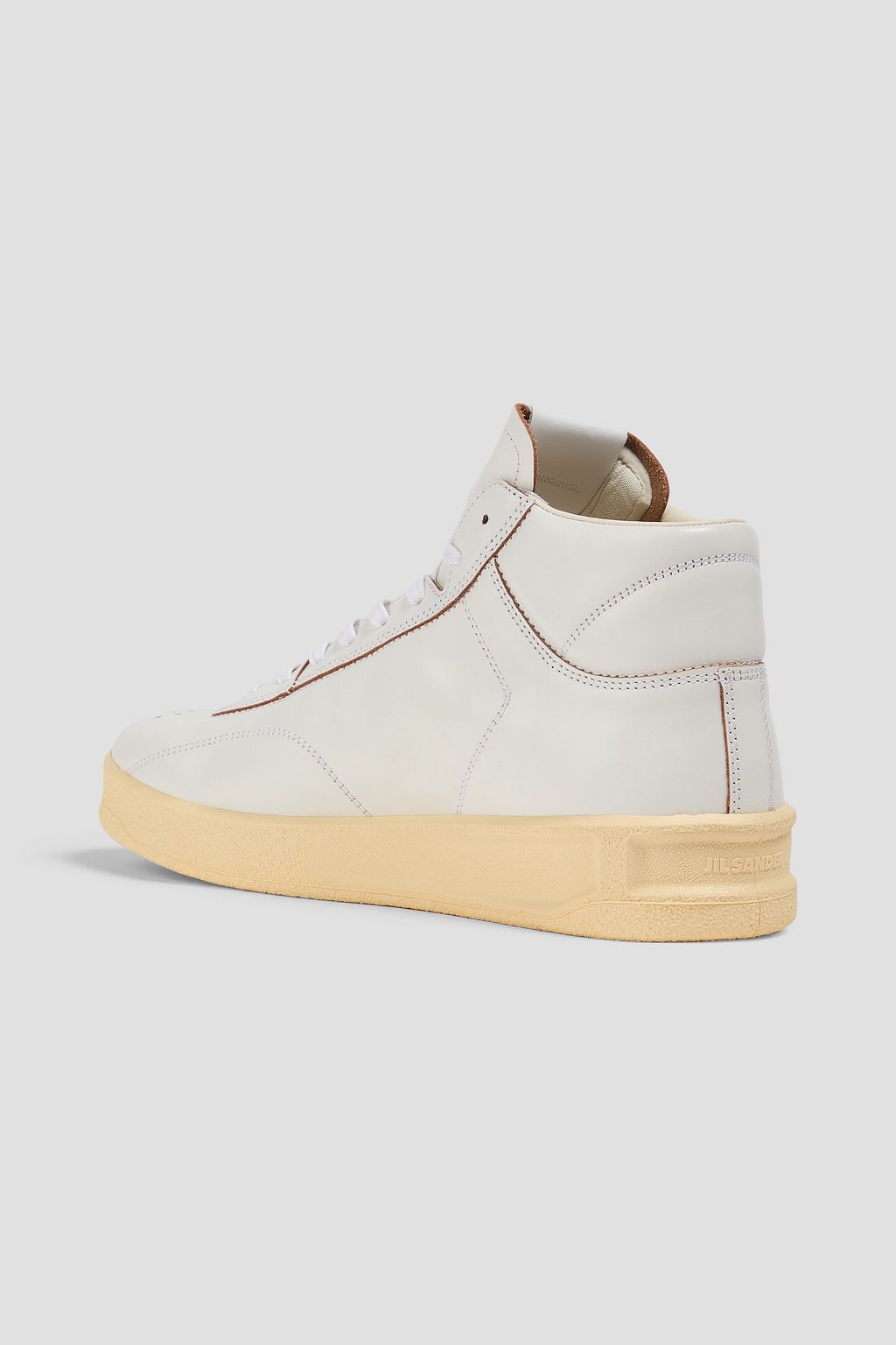 JIL SANDER Leather high-top sneakers