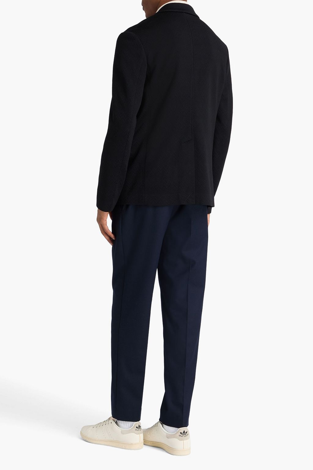 MISSONI Crochet-knit wool-blend blazer