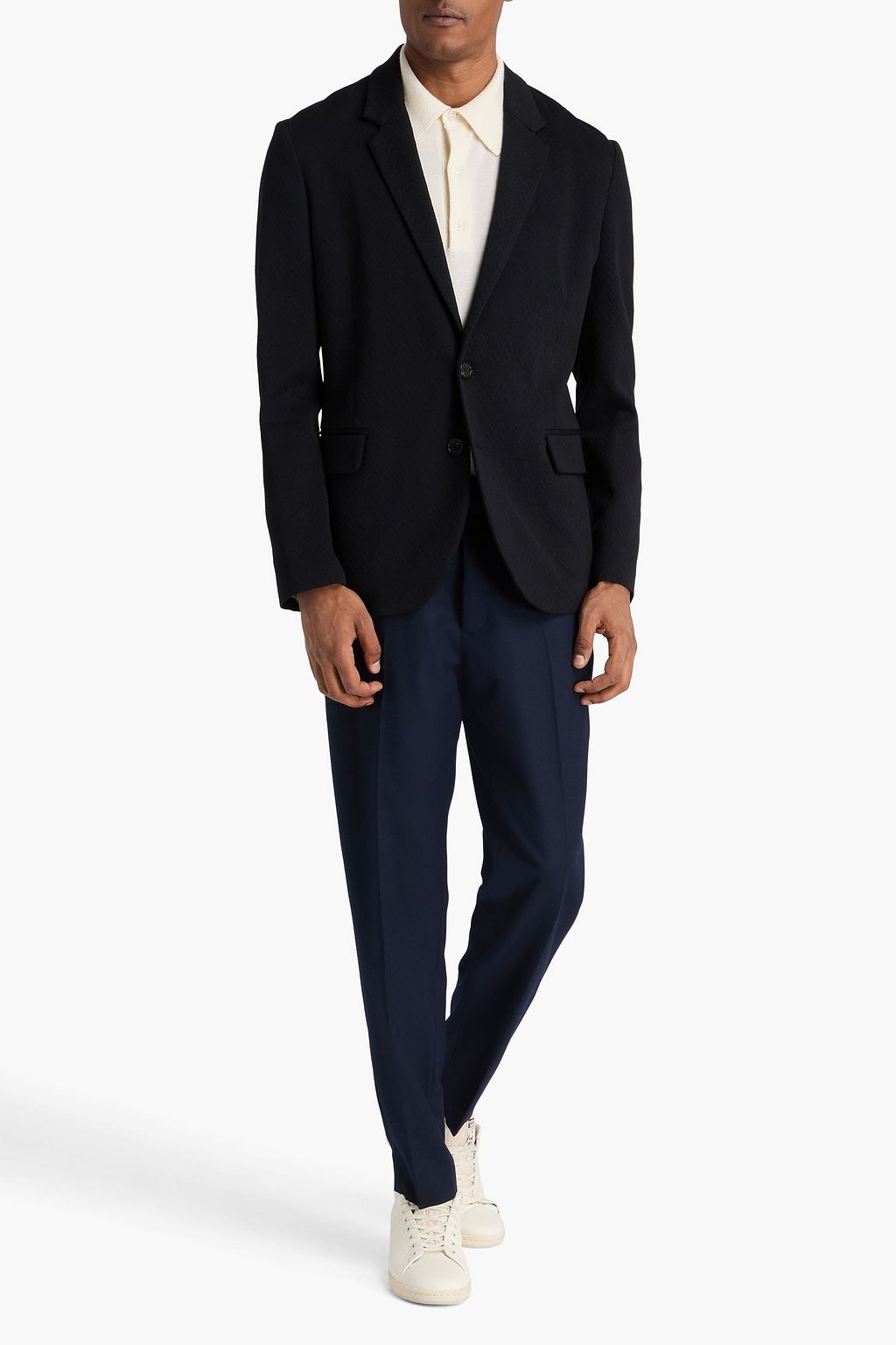 MISSONI Crochet-knit wool-blend blazer