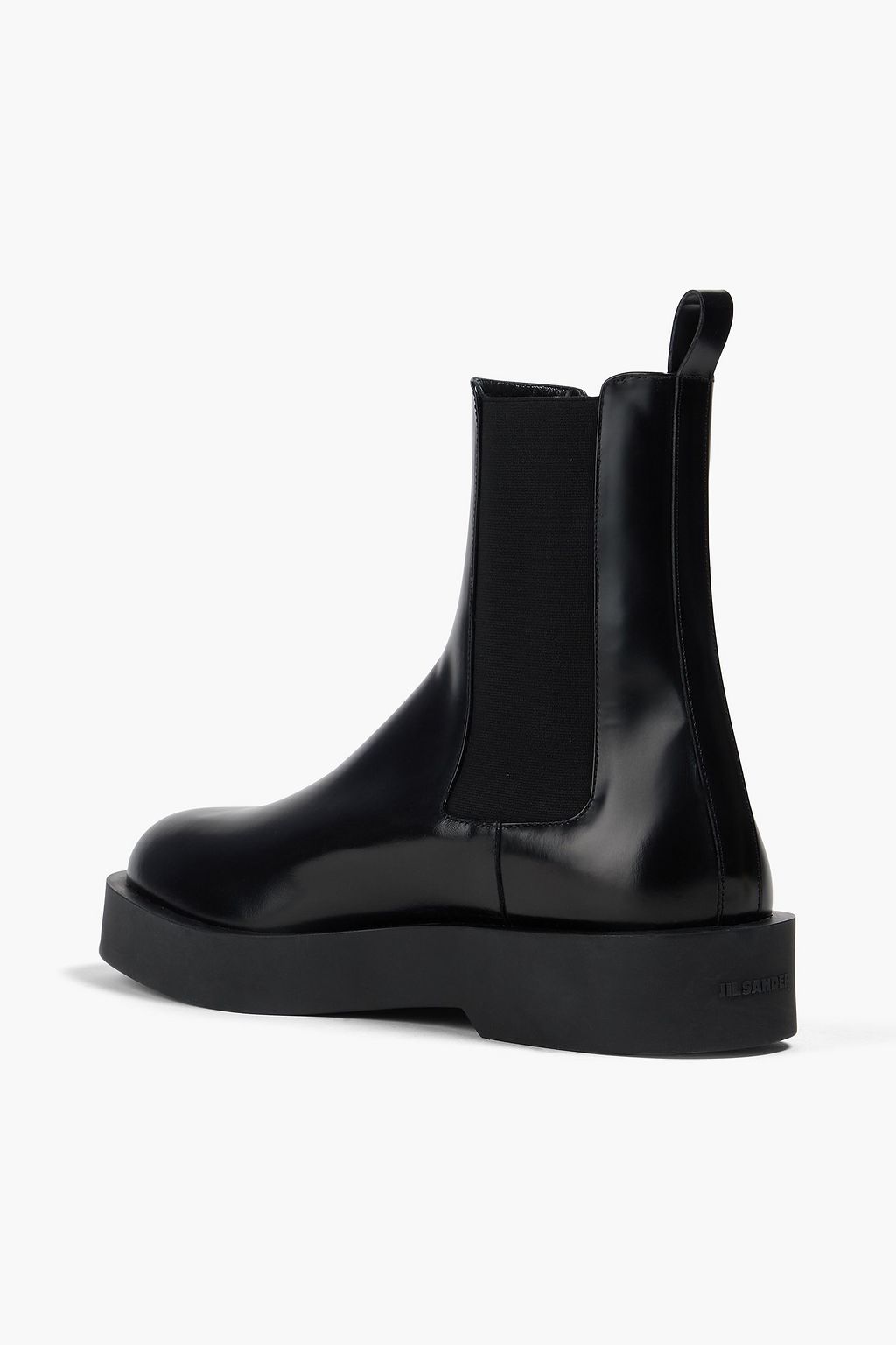 JIL SANDER Glossed-leather Chelsea boots