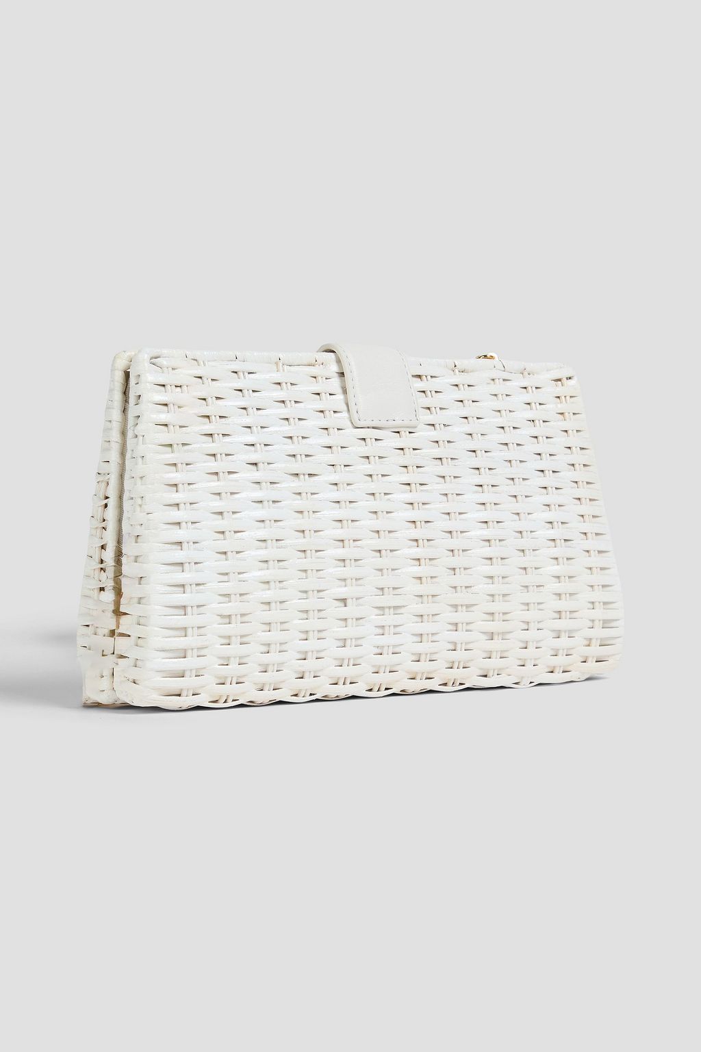 VERONICA BEARD Clutch „Crest“ aus Rattan