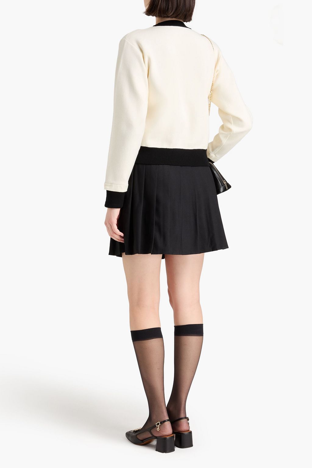 SANDRO Button-embellished knitted cardigan