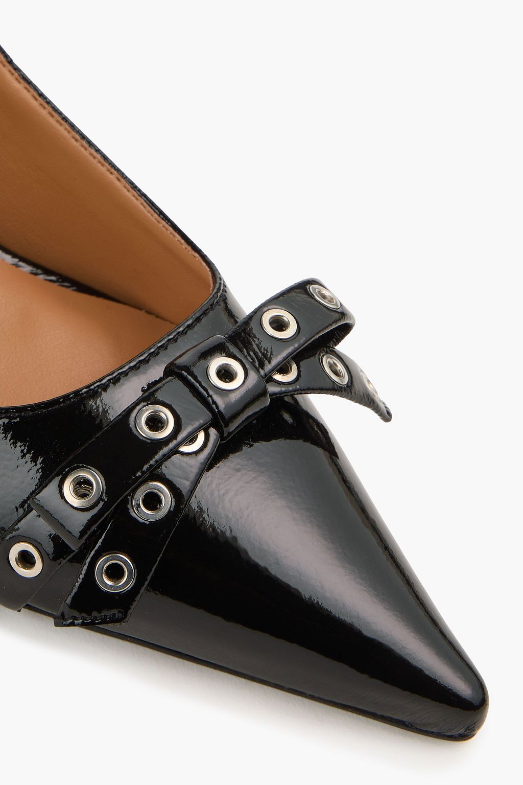 GANNI Pumps mit Ösenverzierung