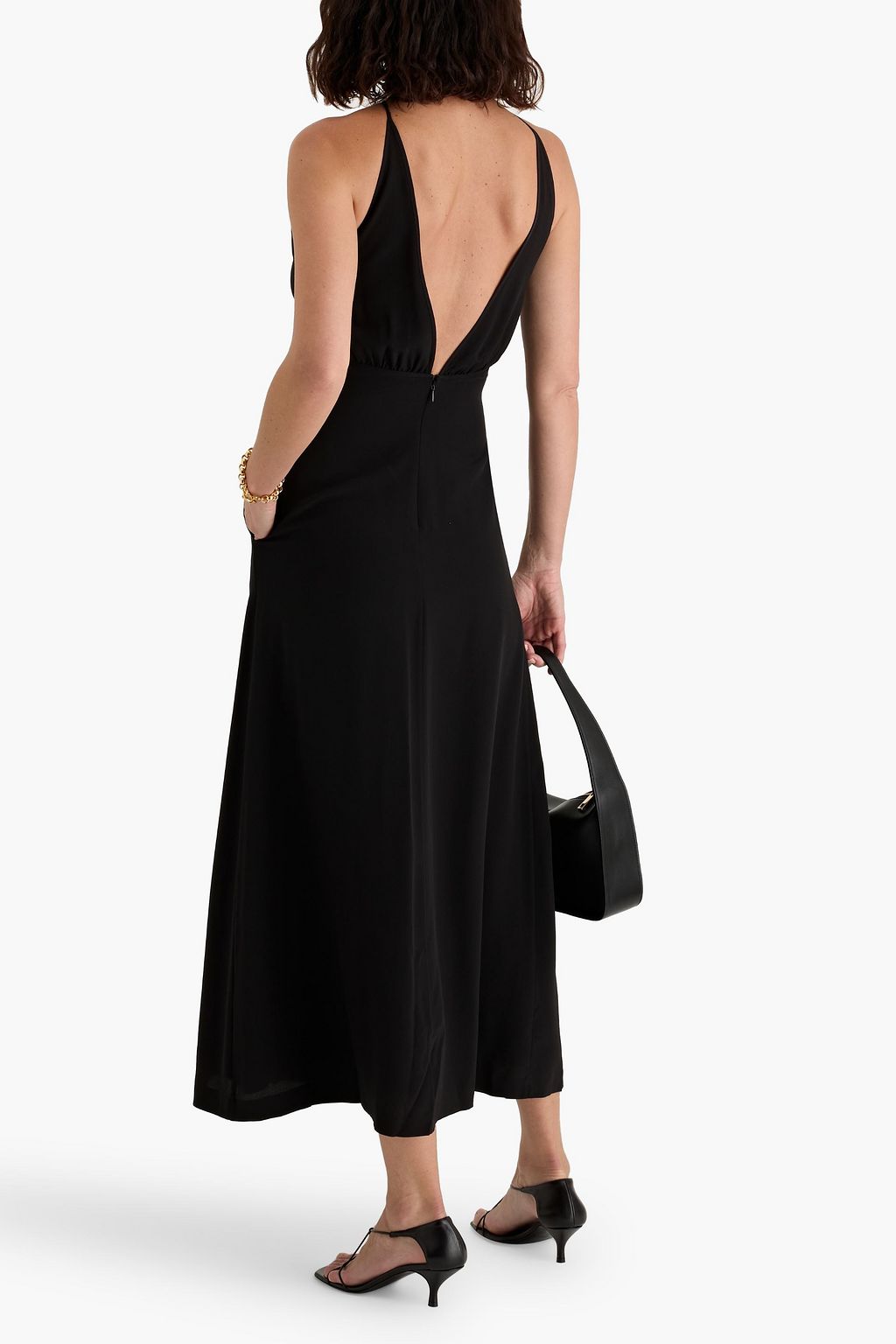 TOTEME Silk crepe de chine midi dress