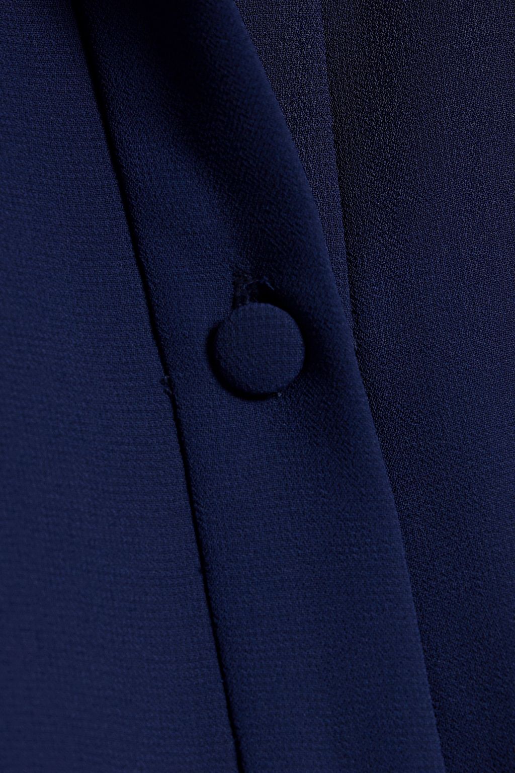 MIKAEL AGHAL Pussy-bow pleated crepe midi dress