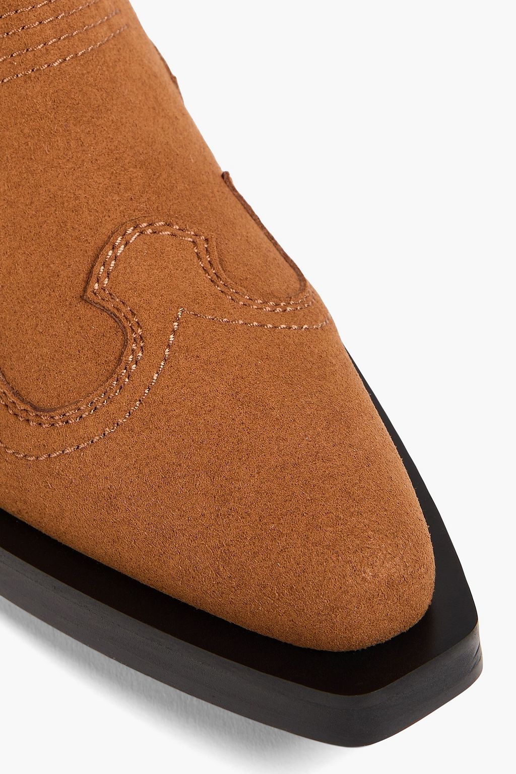 GANNI Brushed cowboy boots