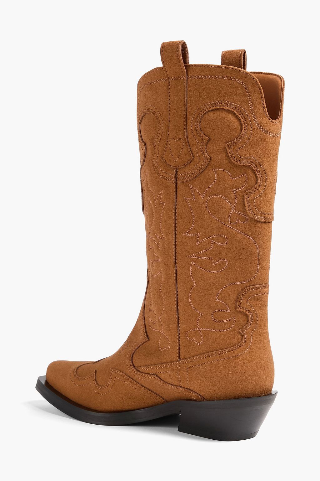 GANNI Brushed cowboy boots