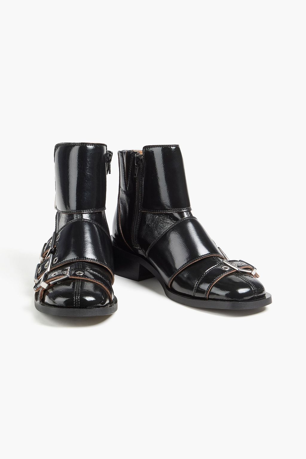 GANNI Ankle Boots mit Schnalle