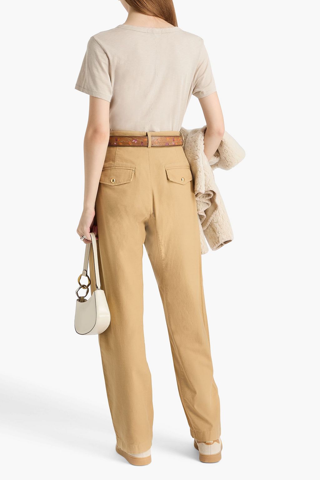 RAG & BONE Renata cotton-canvas tapered pants