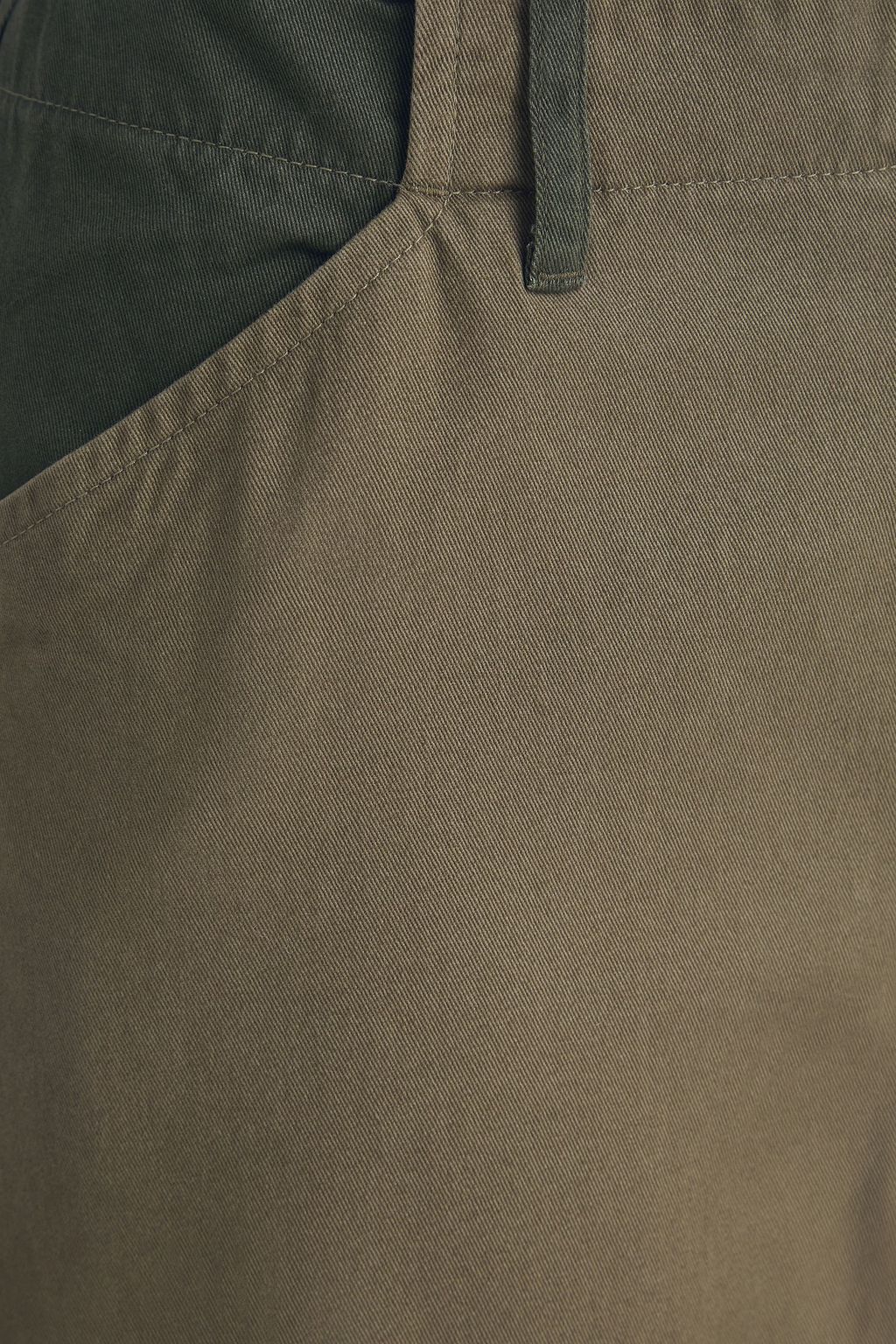 RAG & BONE Banks two-tone cotton-twill wide-leg pants