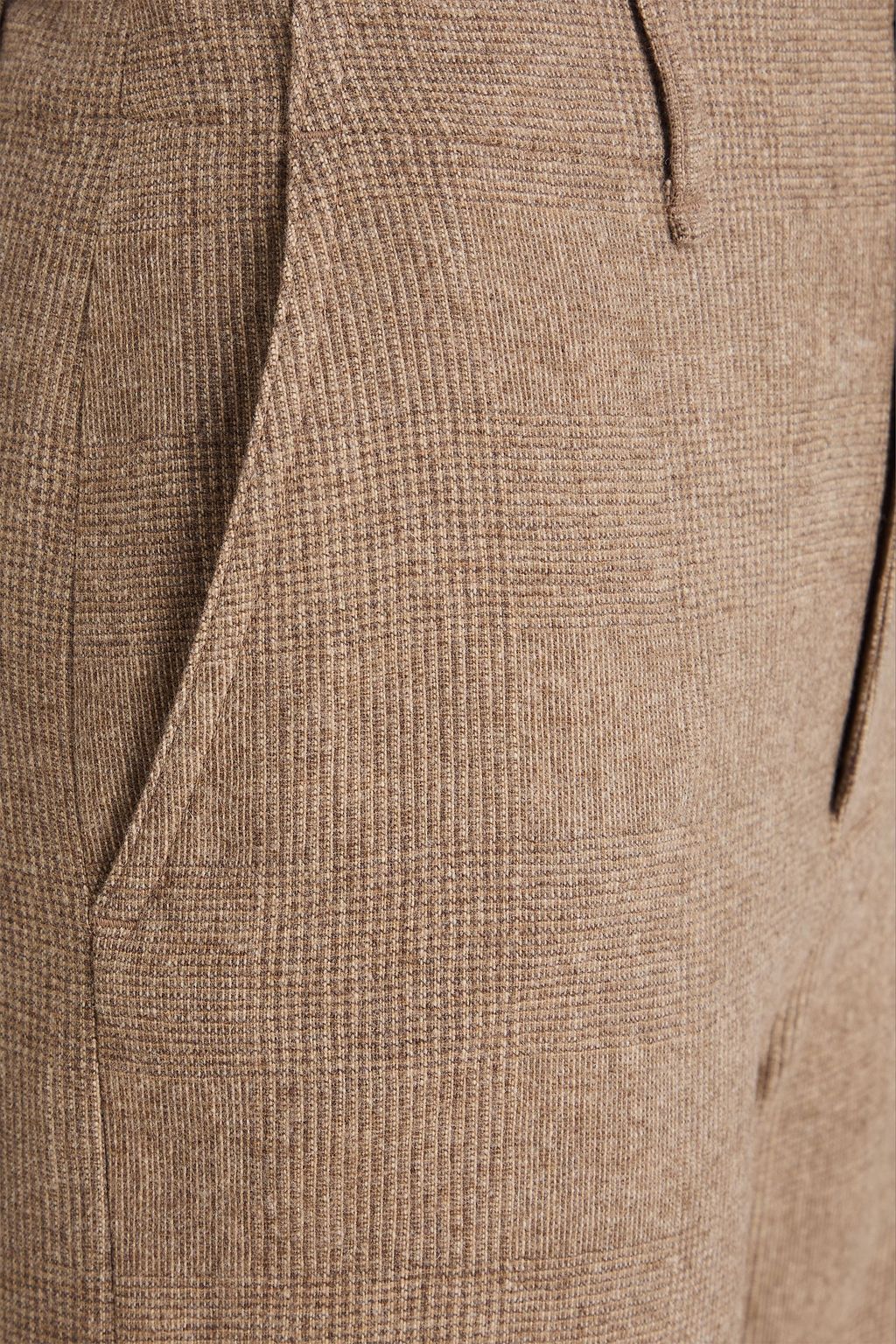 RAG & BONE Shea Prince of Wales checked wool-blend straight-leg pants