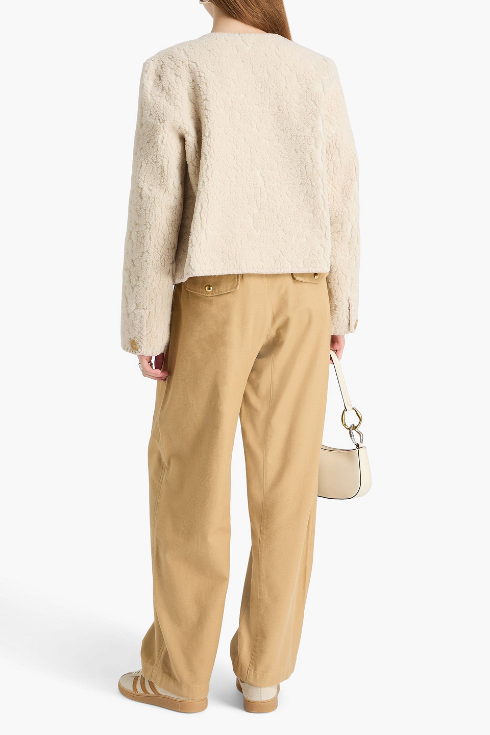  Rag & Bone - Cove Fleece Jacket - White - M 
