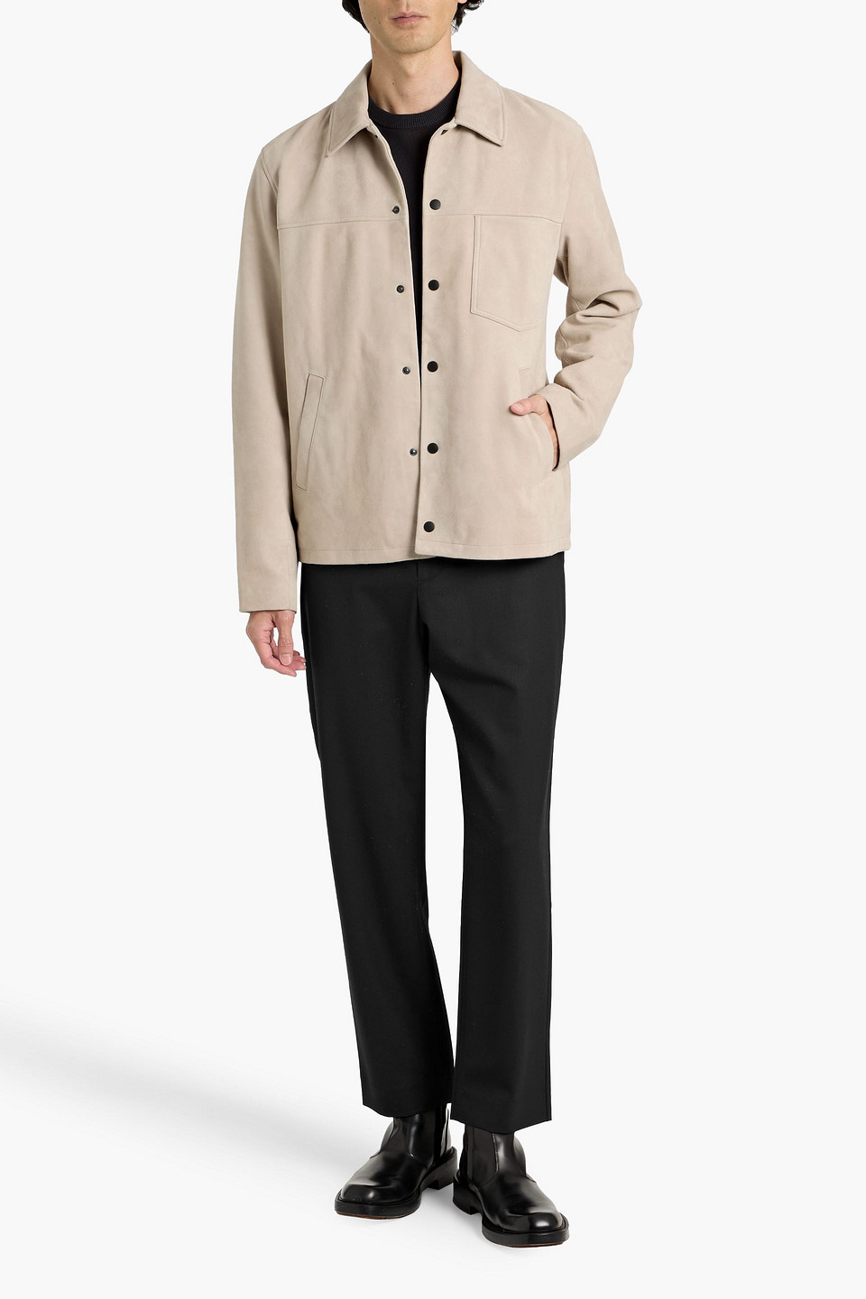 Rag & Bone Shift Wool-blend Twill Pants In Black