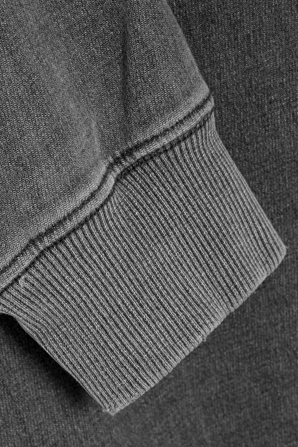 Rag & Bone Stride Faded French Cotton-blend Terry Hoodie In Gray